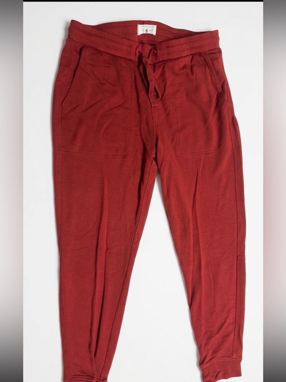 Lou & Grey Signaturesoft Knit Joggers Red Sweatpants Size S